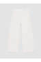 Vizyon New Season White Wideleg Women's Jean Pants - 8