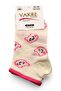 Women's Cream Pink 5-Piece Patterned Women's Socks Set - Soft Cotton - 3