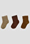 Newborn Unisex Premium Cotton Booties Socks Set - 3