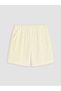 Yellow Polo Collar Girls' Shorts Set - 5