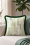 Modern Abstract Geometric Design Fringed Pillowcase - Artistic Cream Black Tassel Throw Pillow Cover - 5