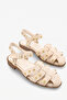 Lisbon Women's Genuine Leather Sandals - Beige Suede - 2