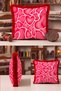 Stylish Decorative Fringed Pillowcase with Romantic Heart Motif - Abstract Love Burgundy Tassel Throw Pillow Cover - 7
