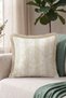 Vintage Damask Motif Fringed Pillowcase - Avant-Garde Floral Cream Mink Tassel Throw Pillow Cover - 4