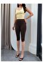 Corset Detailed Capri Leggings Pants