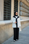 Women's Shoulder Scarf Detailed Suit Black - 2