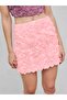 3D Rose Detail Mini Swan Skirt
