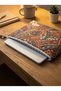 Shawl Patterned Tablet Case Zippered Handmade Bag
