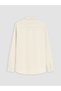 Özmarka New Season Ecru Standard Fit Textured Men's Shirt - 7