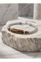 Eye of the Heart Natural Stone Adjustable Steel Chain Men's Bracelet 01893