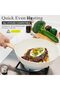 0TO1 12-Piece Granite Coating Cookware Set for All Stoves, Induction & Oven Safe, White - 4
