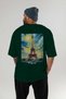 Eiffel Tower France Green Oversize Country City Back Printed Unisex T-Shirt 100% Cotton Premium - 5