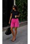 Women's High Waist Bermuda Shorts Relaxed Fit Above Knee Summer Shorts - 3