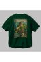 Great Wall of China Green Oversize Country City Back Printed Unisex T-Shirt 100% Cotton Premium - 3