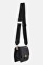 Women Brand Logo Cross Body Bag, Black - 3