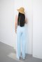 Women's Double Fabric High Waist Wide Leg Palazzo Trousers - 5