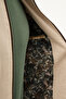Straight Slim Fit Shirt Collar Zippered Punto Stitched Men's Coat Beige - 39659.26Y - 7