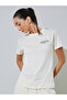 Cream Text Print Cotton Blend T-Shirt and Joggers Co-ord Set - 2