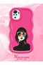 Redmi Note 10S Compatible Case Camera Protector Red Silicone Couple Phone Case Girl Pattern - 2