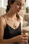 Epoxy Flower Detailed Steel Chain Design Necklace