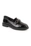 Women's Loafer Casual Casual Shoes Black Patent Leather Lightweight Thermo Sole with Metal Accessories L04.702