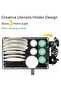 High-Quality Drain Rack - Countertop Drain Rack for Small Kitchens with Drain Tray, Dish - 6