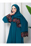 Women's Lace-Detachted Shawl with Lace Details, Tesstur Ferace Kep - 7
