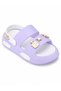 Girl's Purple Buckle Double-Strap Summer Sandals - 3