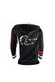 Long Sleeve Zippered Black T-Shirt 3 XL - 3