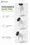 280 ml Adjustable Desktop Cool Mist Humidifier USB Type-C with Rgb Colorful Light and Star Projection White - 3
