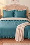 Polka Dot, Ruffled Double Duvet Cover Set |   Cotton |   200X220 cm Duvet Cover, 2 Pieces 50X70 cm Pillowcases |   Stylish and Elegant - 3