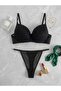 Padded Bra Set with Gold Detail - 3