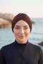 Three-Striped Crossed Sea Pool Swimmer Sports Cap - Ready-To-Wear Turban Hijab Swimsuit Outer Cap - 5