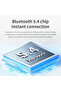 سماعات لينوفو EA175 اللاسلكية الحقيقية - مشغل صوت 13 مم، بلوتوث 5.4، بطارية تدوم 24 ساعة، وزمن استجابة منخفض للألعاب - 7