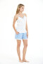 Women's 100% Cotton Strap Shorts Set - 8