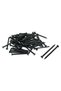 Black Steel Concrete Nails, 50 Pieces 3.0x60mm, Flat Head, Heavy-Duty Masonry Nails