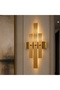 Tt043-3Çubuk-Fsr (with White Light Led) Striped Profile 3 Bar French Yellow Finish Led Sconce - 3