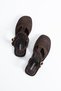 Willow Women's Genuine Leather Laser Cut T-Strap Comfortable Sandals