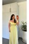 Victoria Stripe Lace Scarf Dress Yellow - 3