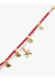 Starfish Charm Detailed Beaded Chain Bracelet - 3