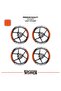 Yamaha yzf-r7 wide rim cover sticker decal model 16-piece set high quality stickers - 2