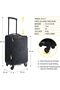 Ready 4-Wheel Lightweight Collapsible Cabin Luggage. Made of High Tensile Strength Materials. Approved for Fly Dubai Emirates Air Arabia and all Major Airlines - 3