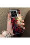 Mi 15t 5g Compatible Silicone Edge Hard Back Case Couple Phone Case with Floral Pattern - 3