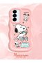 Samsung Galaxy A36 5g Compatible Case Camera Protector Pink Silicone Couple Phone Case Stripe Pattern - 2
