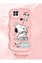 Redmi 10A Compatible Case Camera Protector Pink Silicone Couple Phone Case Stripe Pattern - 2