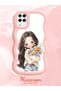 Samsung Galaxy M12 Compatible Case Camera Protector Pink Silicone Couple Phone Case Girl Pattern - 2