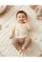 100% Cotton 0-3-6-9-12 Months Baby Boy Teddy Bear Embroidered Thin Seasonal 2-Piece Baby Set