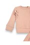 100% Cotton 0-3-6-9-12 Months Baby Girl Ruffle Detailed Thin Seasonal 2-Piece Top and Bottom Baby Set - 3