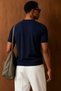 Men's Crew Neck Short Sleeve Slim Knitwear Slim Fit Casual Stylish Knitwear T-Shirt - 3