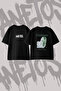 Ariana Grande_115 Design Back Printed Cotton Black Oversize T-Shirt